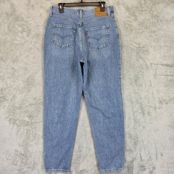 Levi's Premium 80s Mom Jeans Womens W30 L30 Light Wash High Rise Tapered Denim - Picture 8 of 13